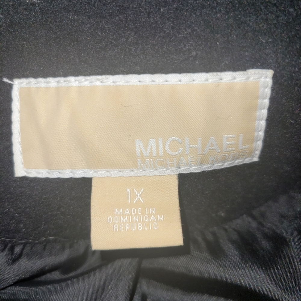 Michael Kors black jacket coat size 1X